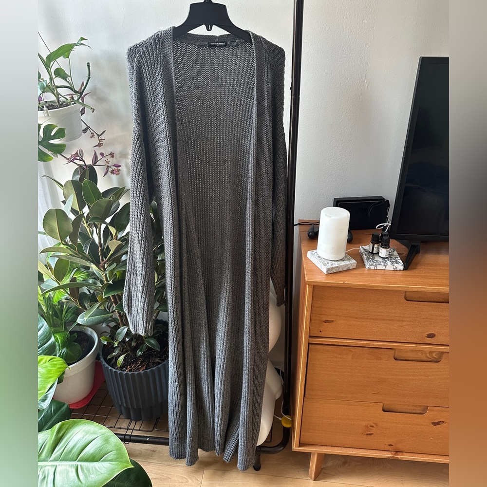 American Apparel oversized long sweater cardigan